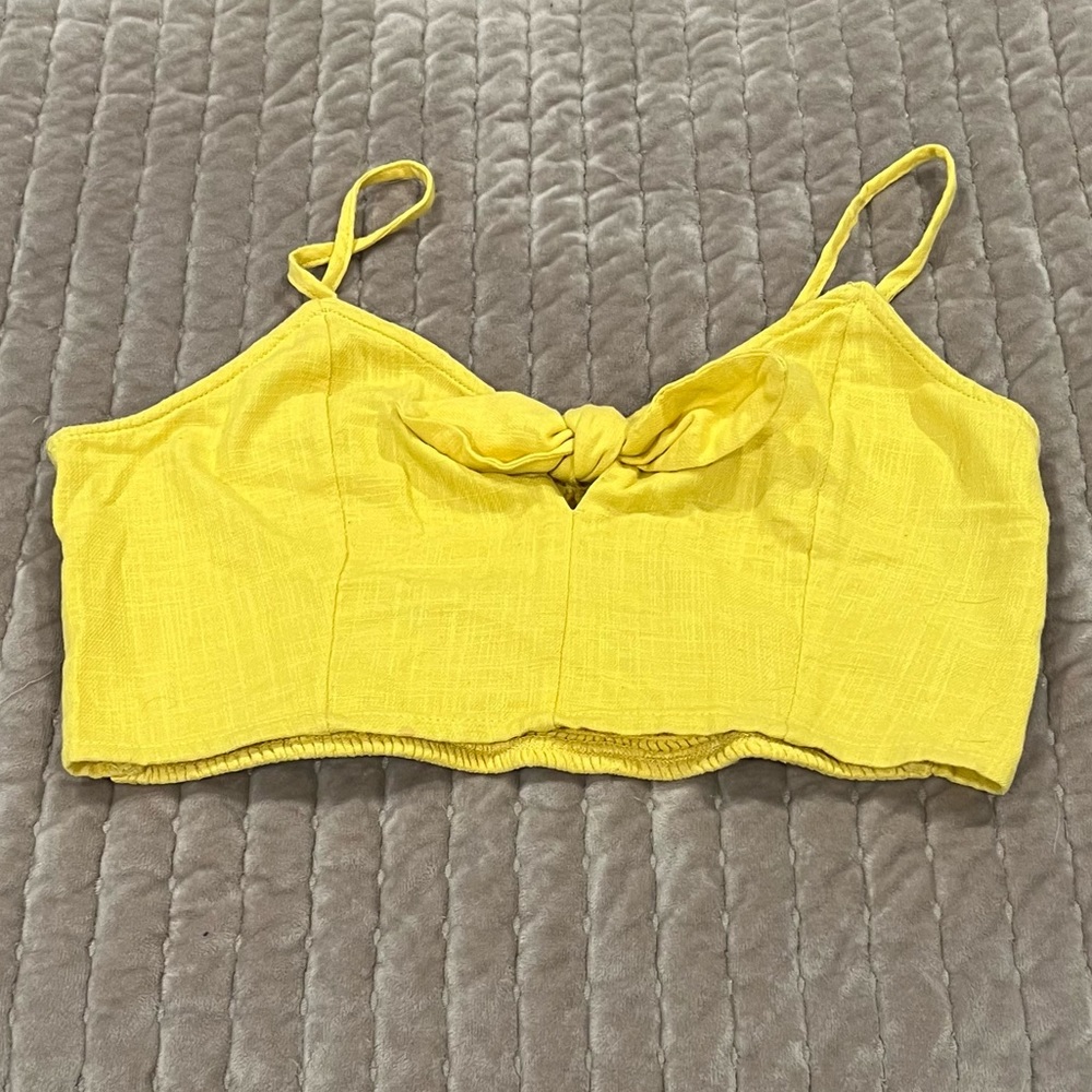 Yellow Aerie Crop Top